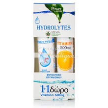 Power Health Σετ Hydrolytes (με Stevia) 20s + Δώρο Vitamin C 500mg 20s
