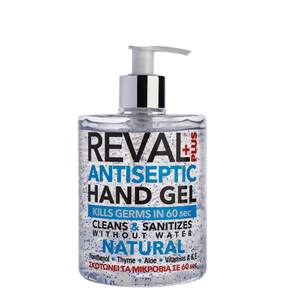 Reval Plus Antiseptic Hand Gel Natural Αντιβακτηρι