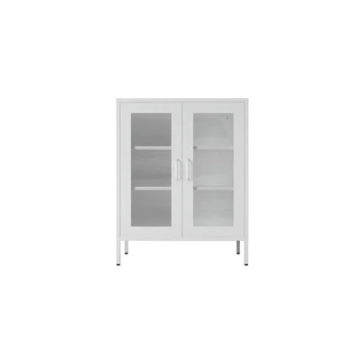 Nextdeco Ντουλάπα Λευκή Μεταλλική Δίφυλλη Υ102x80x