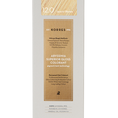 KORRES Abyssinia Superior Gloss Colorant Βαφή Μαλλιών 12.0 Special Blonde