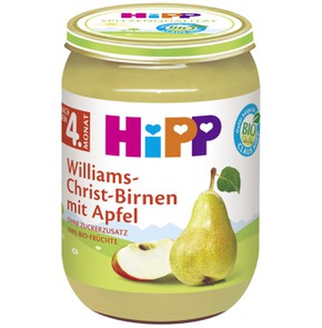 Hipp Φρουτόκρεμα Μήλο-Αχλάδι απο τον 4 μήνα,190gr