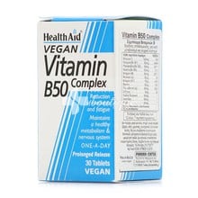Health Aid Vitamin B50 Complex, 30 veg. P. R. tabs