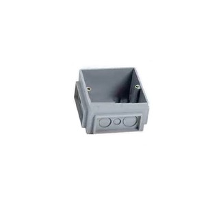 Plastic flush-mounting box for installation in con