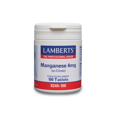 Lamberts Manganese 4mg (as Citrate) 100tabs
