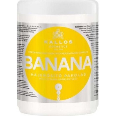 KALLOS Hair Mask Banana Μάσκα Μαλλιών Με Μπανάνα Για Ενδυνάμωση & Ενυδάτωση 500ml