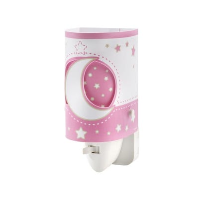 Led Night Light Pink Moon With Fluorescent Parts 0