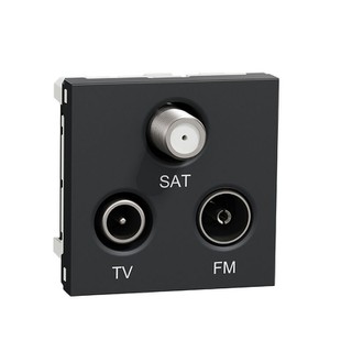 New Unica TV/RD/SAT Socket Anthracite NU345054