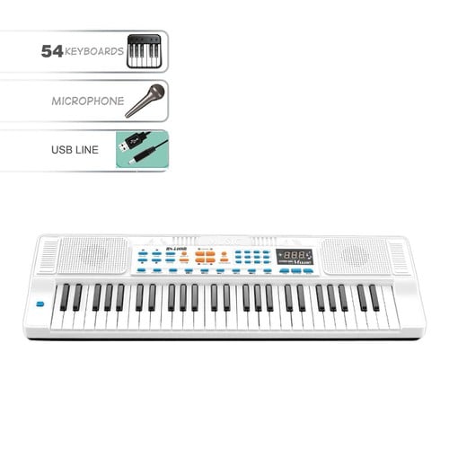 Piano me 54 tasta muzikore led+mikrofon