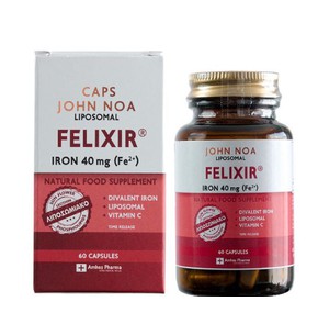 John Noa Felixir Iron & Vitamin C, 60 Caps