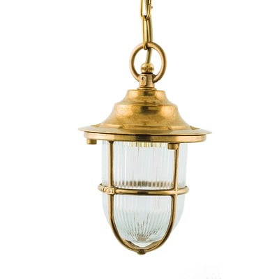 Brass Hanging Light Height:23cm Ε27 Ip64