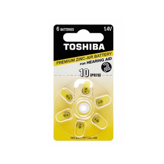 Hearing Aid Batteries Toshiba PR536 NE DP-6 (No10)