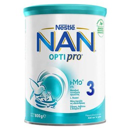 Nestle Nan Optipro HM-O 3 Ρόφημα Γάλακτος σε Σκόνη από τον 1ο Χρόνο, 800gr