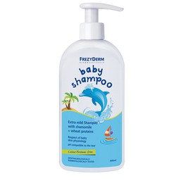 Frezyderm Baby Shampoo 300ml(200ml + 100ml ΔΩΡΟ) , Με pH συμβατό με το δάκρυ του βρέφους, δεν τσούζει τα μάτια.