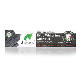 Dr.Organic Extra Whitening Charcoal Toothpaste, 10