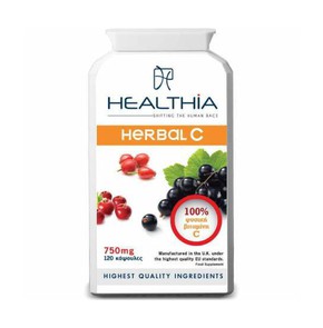 Healthia Herbal C 750mg, 120 Caps