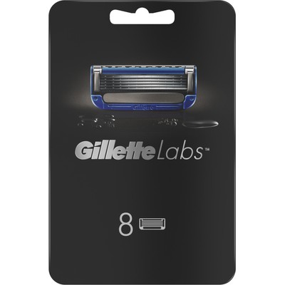 GILLETTE GilletteLabs Ανταλλακτικές Κεφαλές Ανδρικής Ξυριστικής Μηχανής Με Θερμαινόμενη Μπάρα Gillettelabs x8