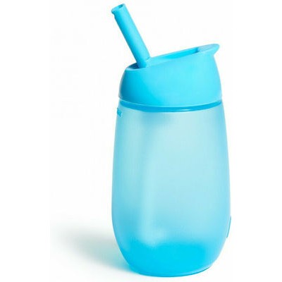 MUNCHKIN Simple Clean Κύπελλο Πλαστικό Με Καλαμάκι Σιλικόνης Για 12+ Μηνών Μπλε 296ml
