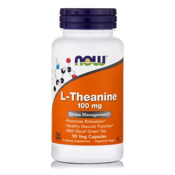 NOW FOODS L-THEANINE 100 MG  90 CAPS