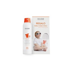 Babe Promo Pediatric Transparent Sunscreen Wet Skin SPF50 Kids Sunscreen 200ml & Gift Inflatable Board 1 piece 