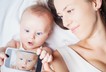 Mother baby smartphone selfie technologies