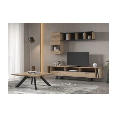 Σύνθετο Σαλονιού 210x44,5x33cm Μελαμίνη N56 Μελί
