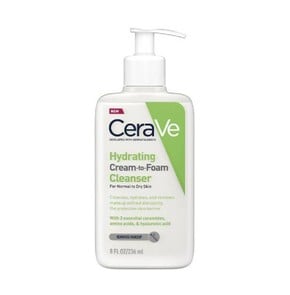 Cerave Hydrating Cream-to-Foam Cleanser-Ντεμακιγιά