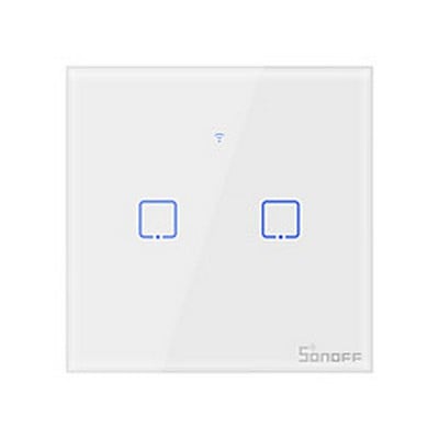 Wireless Switch Wifi-Rf Flush Mounted Double Glass