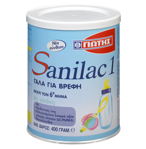 ΓΙΩΤΗΣ Sanilac 1, Γάλα 1ης Βρεφικής Ηλικίας 0-6 Μη