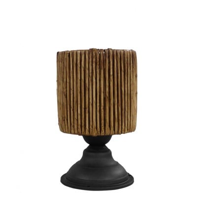 Table Lamp Kyoto Brown Bamboo With Plastic Black B