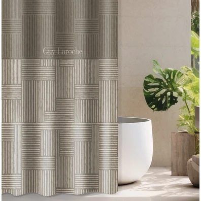 Κουρτίνα Μπάνιου Stencil Mocca 180x185 guy Laroche