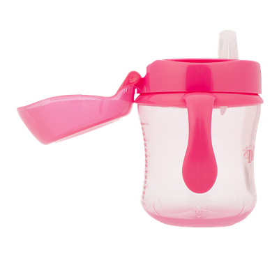 DR. BROWN'S Soft Spout Transition Cup Κύπελλο Εκμάθησης Με Μαλακό Στόμιο, Καπάκι & Λαβές 180ml 6m+ Διάφορα Χρώματα