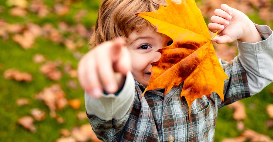 Как да се забавляваме на открито с малкото дете през есента