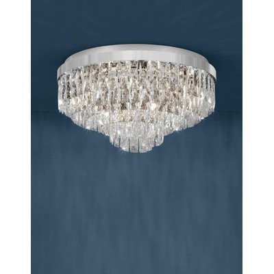 Ceiling Light Valparaiso Chromium With Transparent