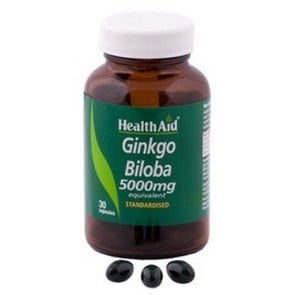 Health Aid Ginkgo Biloba 5000mg για Εγκεφαλική Λει