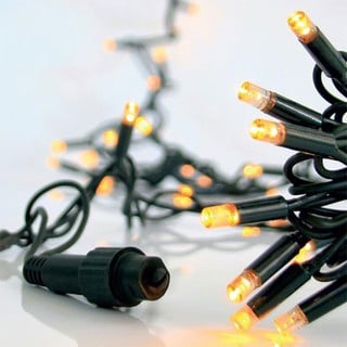 Christmas Lights String LED 100 Warm White with Gr