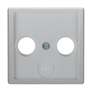 Berker Q.1 TV/RD/SAT Socket Plate White Aluminium 