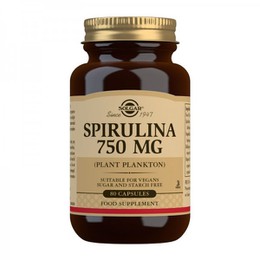 Solgar Spirulina 750mg 80 capsules