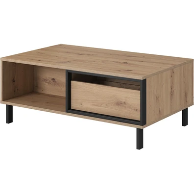 Τραπεζάκι Nest Φυσικό Artisan+Black pearl 102x43x6