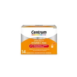 Centrum Immunity Vitamin C Max Για Ενίσχυση Του Ανοσοποιητικού & Ενέργεια 14 φακελάκια αναβράζουσας σκόνης 