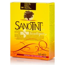 Sanotint Hair Color - 04 Light Brown, 125ml
