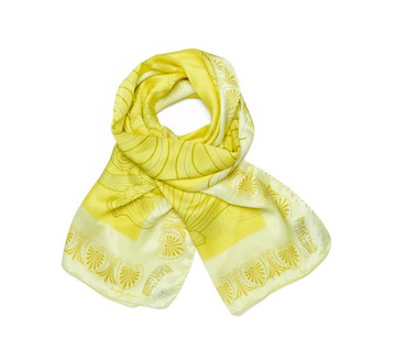 Parthenon silk scarf – yellow