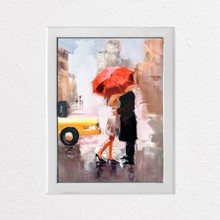 Thessaloniki couple in rain a