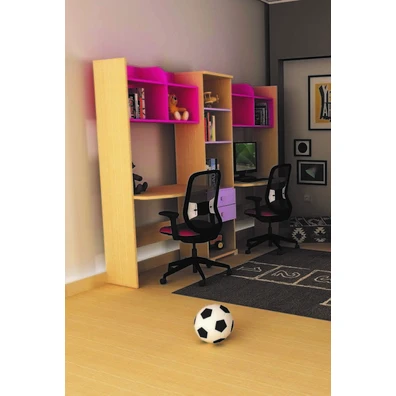 Wooden Desk with Drawers 