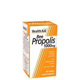 Health Aid Bee Propolis 1000mg 60 ταμπλέτες, Ένα φυσικό αντιβιοτικό με άριστες αντιμικροβιακές και απολυμαντικές ιδιότητες.