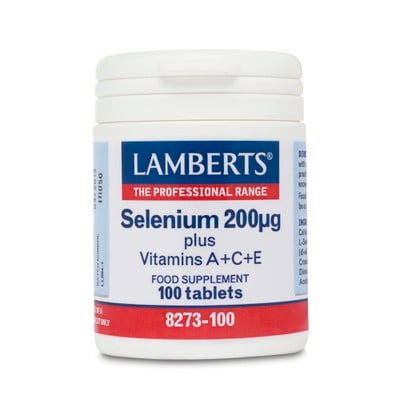 Lamberts Selenium 200mg Plus A+C+E 100tabs