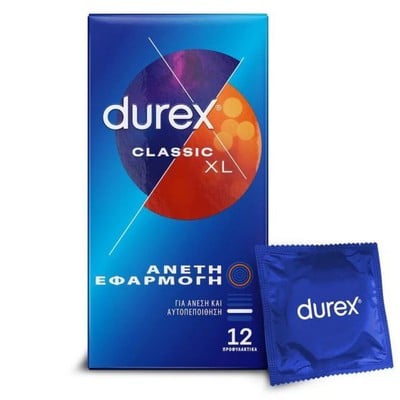 Durex Classic XL Προφυλακτικά Για Άνετη Εφαρμογή 1