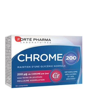 Forte Pharma Chrome 200 Συμπλήρωμα Διατροφής με Χρ
