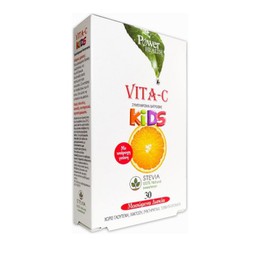 Power Health Vita-c Kids με στέβια 30 tabs