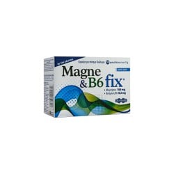 Uni-Pharma Magne & B6 Fix Συμπλήρωμα Διατροφής Με Μαγνήσιο & Βιταμίνη B6 30 φακελίσκοι