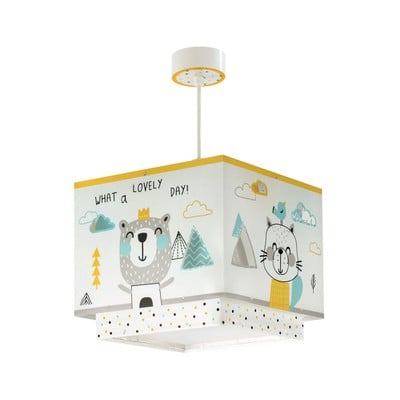 Kids Pendant Ceiling Lamp Hello Little 1Xe27